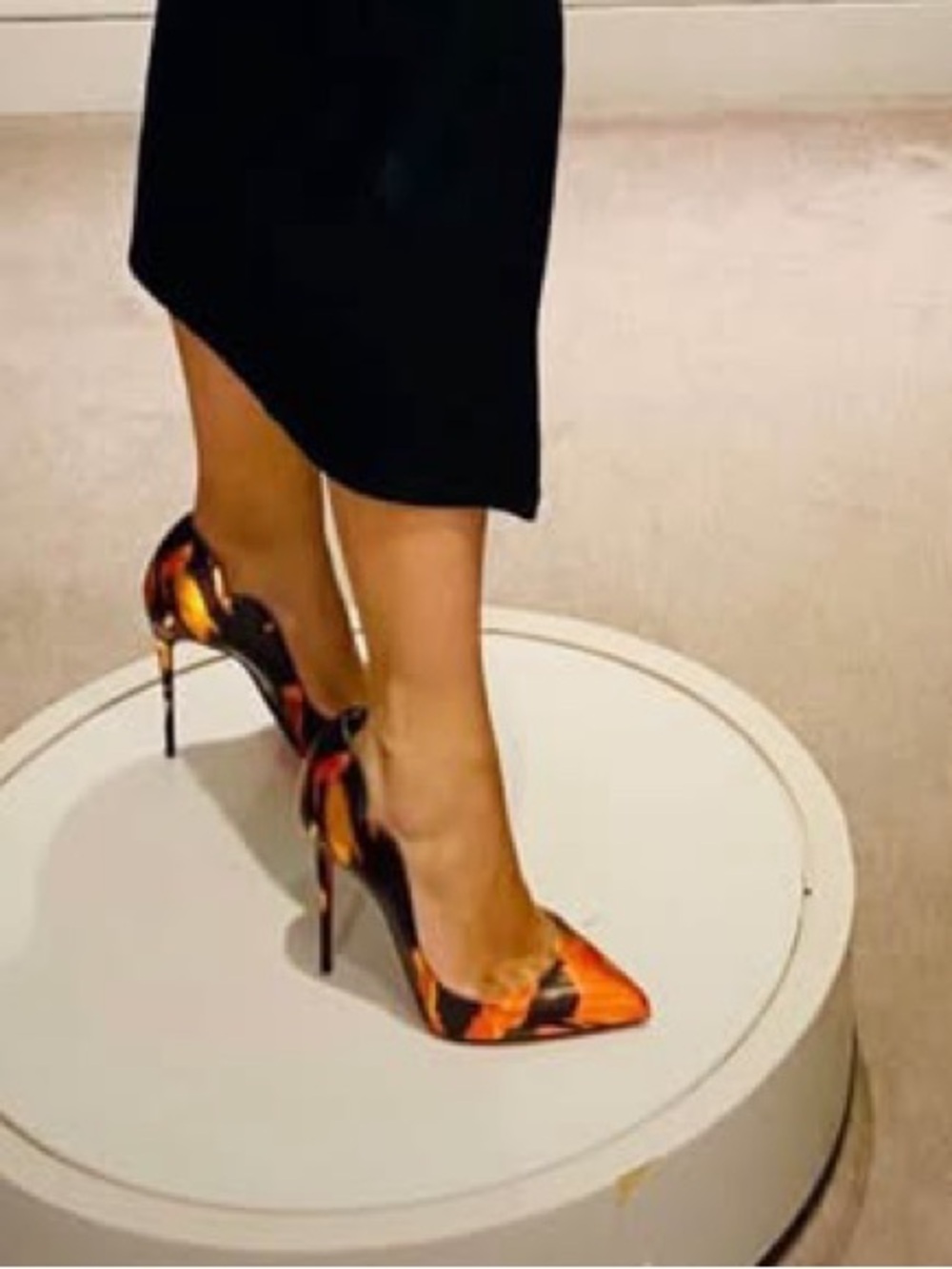 Christian Louboutin Hot chick 100mm , Fire specchio collection